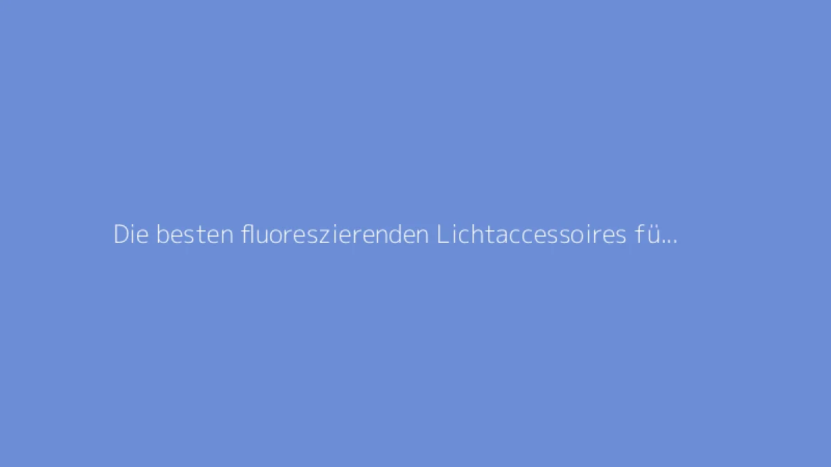 Die besten fluoreszierenden Lichtaccessoires für deine Tanzpartys